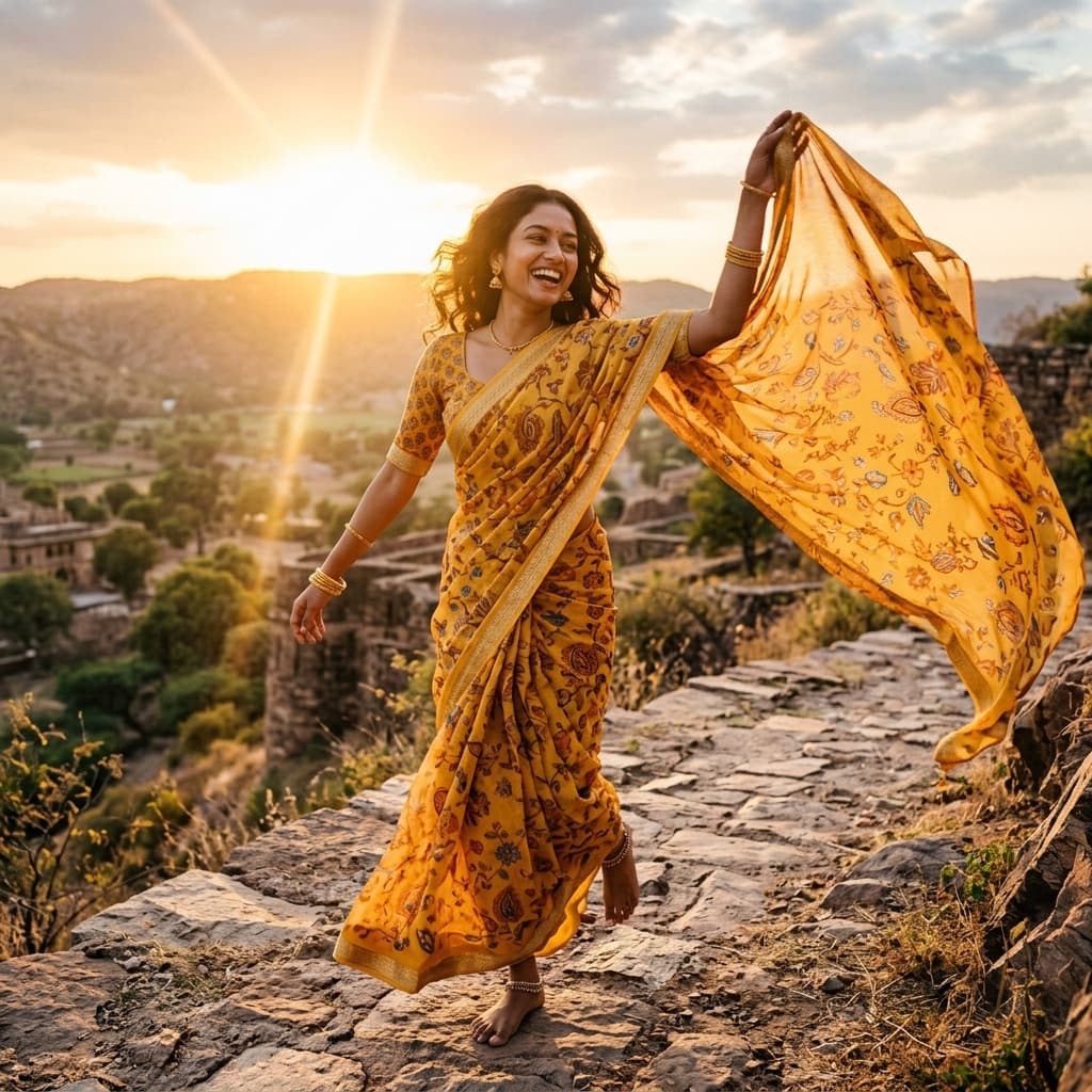 Silk Saree Virtual Draping: How AI Mockups Work