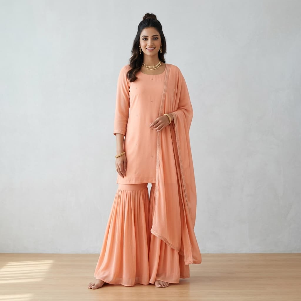 Designer Sharara Suit Set